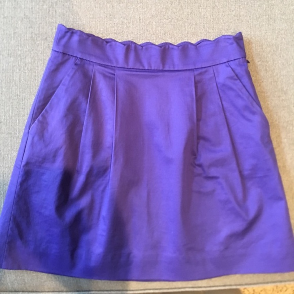 J Crew Scallop Waist Skirt